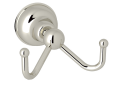 ROHL CIS7DPN Arcana Wall Mount Double Robe Hook - Polished Nickel