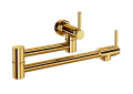 ROHL U.4899LS-ULB-2 Holborn Pot Filler - Unlacquered Brass