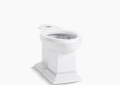 Kohler® 5626-0 Memoirs® Toilet Bowl, White, Elongated Shape, 12 in Rough-In, 2 in Trapway