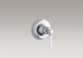 Kohler T10595-4P-CP Transfer Valve Trim, White Ceramic Lever Handle