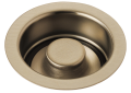 Brizo® 69070-GL Kitchen Disposal and Flange Stopper, 4-1/2 in Nominal, 4-1/2 in OAL, Brass, Luxe Gold, Import