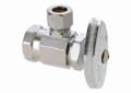 BrassCraft® OR37X C Multi-Turn Angle Stop, 1/2 in Nominal, FNPT x Compression, 125 psi, Brass Body, Polished Chrome, Domestic
