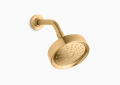 Kohler K-939-G-2MB Purist(R) 1.75 GPM Single-Function Showerhead with Katalyst(R) Air-Induction Technology - Vibrant Brushed Moderne Brass