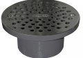 Jones Stephens™ D56206 Drain Spud With Round Strainer, 3-1/2 in IPS, PVC, Domestic