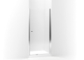 Sterling® 5690-36S-G05 5600 Headerless Swinging Pivot Shower Door, Tempered Glass, Frameless Silver Frame, 34-1/2 to 36 in Opening Width, 1/4 in THK Glass