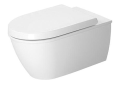 DURAVIT 2544090092 Toilet, Darling New, Elongated Bowl, 15-3/4 in H Rim, 1.6/0.8 gpf, White, Import