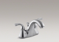 Kohler 10270-4-G Centerset Lavatory Faucet, Sculpted Lever Handles