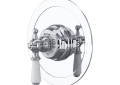 ROHL U.5565L-APC/TO Edwardian Era Round Thermostatic Trim Plate without Volume Control - Polished Chrome