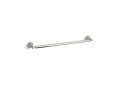 Kohler® 13109-SN Single Towel Bar, Pinstripe®, 24 in L Bar, 3-5/16 in OAD x 2-1/4 in OAH, Metal, Vibrant® Polished Nickel