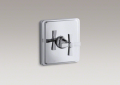 Kohler T13173-3A-CP Pure Thermostatic Valve Trim, Cross Handle