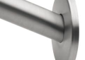 Moen® 65-F-BS Low-Profile Curved Shower Rod Flange Kit, Stainless Steel, Brushed Nickel, Import