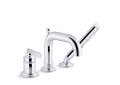 Kohler(R) K-35913-4-CP Castia(TM) by Studio McGee Deck-Mount Bath Faucet with Handshower - Polished Nickel