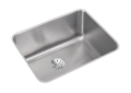 Elkay® ELUH211510PD Lustertone™ Classic Kitchen Sink, 21 in L x 15-3/4 in W Bowl x 10 in D Bowl, 23-1/2 in L x 18-1/4 in W x 10 in H, Undermount Mounting, 18 ga 304 Stainless Steel