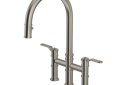 ROHL U.4549HT-STN-2 Armstrong Bridge Kitchen Faucet - Satin Nickel
