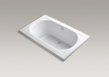 Kohler® 1169-0 Memoirs® Bathtub, Soaking, Rectangle Shape, 66 in L x 42 in W, Center Drain, White