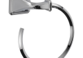 Brizo® 694630-PC Virage® Towel Ring, 6-5/8 in Ring, 3-21/64 in OAD x 3-21/64 in OAH, Brass, Polished Chrome, Import