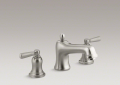 Kohler® T10592-4-BN Bancroft® Bath Tub Faucet Trim, 12 gpm Flow Rate, 8 in Center, Vibrant® Brushed Nickel, 2 Handles, Function: Traditional