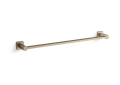 Kohler® 23525-BV 23525 Parallel® Towel Bar, 24 in L Bar, 3-5/8 in OAH 26 in OAD, Zinc/Stainless Steel