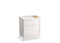 Kohler® 29480-1WA Artifacts™ Vanity Cabinet, 34-5/8 in OAH x 30 in OAW x 21-7/8 in OAD, Floor Mounting, Linen White Cabinet