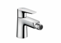 Hansgrohe 71720001 Talis E Bidet Faucet, 1.5 gpm, 3-1/8 in H Spout, 1 Handle, Pop-Up Drain, Polished Chrome
