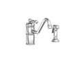 Newport Brass 941-15 Single Handle Kitchen Faucet with Side Spray - Polished Nickel