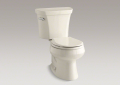 Kohler® 3997-47 2-Piece Toilet, Wellworth®, Round Bowl, 14-1/2 in H Rim, 12 in Rough-In, 1.28 gpf, Almond