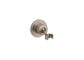 Kohler® 975-BV Stillness® Adjustable Hand Shower Holder, Wall Mount, For Use With Bath and Shower System, Solid Brass