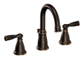 Moen® WS84924BRB WS84924 Banbury® Widespread Bathroom Faucet, Commercial, 1.2 gpm Flow Rate, 4-7/8 in H Spout, 8 to 16 in Center, Mediterranean Bronze, 2 Handles