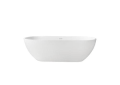 Barclay RTFSN68-WH Nyoko Tub, Soaker, Oval Shape, 68-1/2 in L x 30-1/2 in W, Center Drain, Matte White, Import