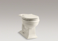 Kohler® 4387-96 Comfort Height® Memoirs® Toilet Bowl, Biscuit, Round Front Shape, 12 in Rough-In, 2-1/8 in Trapway