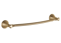 DELTA® 79718-CZ Cassidy™ Towel Bar, 18 in L Bar, 4-1/2 in OAD x 2-1/2 in OAH, Brass, Brilliance® Champagne Bronze, Import