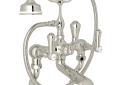 Perrin & Rowe U.3000LSP/1-PN Georgian Era Tub Filler, 19 gpm Flow Rate, Nickel, Import