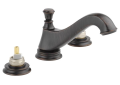 DELTA® 3595LF-RBMPU-LHP Cassidy™ Widespread Lavatory Faucet, Commercial, 1.5 gpm Flow Rate, 2-3/4 in H Spout, 6 to 16 in Center, Venetian Bronze, Pop-Up Drain, Import