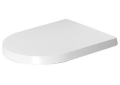 DURAVIT 0020090000 Removable Soft Close Toilet Seat, Elongated Bowl, Close Front Front, Plastic, White, Import