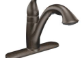 Moen® 7545ORB Kitchen Faucet, Camerist®, 1.5 gpm Flow Rate, 120 deg Spout, Oil Rubbed Bronze, 1 Handle, 1/3 Faucet Holes, Domestic