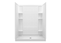 Sterling 72130100-0 60 inch x 34 inch x 75-3/4 inch Ensemble Series Tile Alcove Shower - White