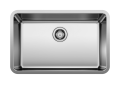 Blanco 442765 FORMERA Large Bowl Kitchen Sink, Satin, Rectangular Shape, 26 in L x 16 in W Bowl x 9 in D Bowl, 28 in L x 18 in W x 9.0787 in H, Undermount Mounting, 304 Stainless Steel