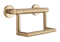 DELTA® 41550-CZ Decor Assist™ Contemporary Toilet Tissue Holder With Assist Bar, 300 lb Capacity, 4-1/2 in H, Brilliance® Champagne Bronze, Import