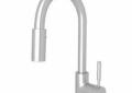 Rohl® R7519SS Pull-Down Bar/Food Prep Faucet, Modern Architectural, Stainless Steel, 1 Handle, 1.8 gpm