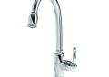 Newport Brass® 2510-5103/15S Pull-Down Kitchen Faucet, 1.8 gpm Flow Rate, Satin Nickel, 1 Handles, 1 Faucet Holes, Function: Traditional, Domestic
