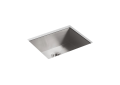 Kohler® 3822-NA Vault™ Kitchen Sink, Rectangular Shape, 22-1/4 in L x 16-9/16 in W Bowl x 9 in D Bowl, 24 in L x 18-1/4 in W x 9-3/8 in H, Undermount Mounting, Stainless Steel