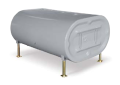 Granby 204701G 275 Gallon 12 Gauge Vertical Oil Tank - Grey