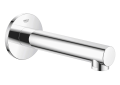 GROHE 13274001 Concetto Tub Spout, 6-11/16 in L, 1/2 in FNPT Connection, Brass, Polished Chrome, Import