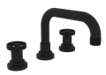 ROHL A3318IWMB-2 Campo U-Spout Widespread Bathroom Faucet - Matte Black