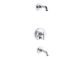 Kohler® T14420-4L-CP Bath and Shower Trim Set, Polished Chrome