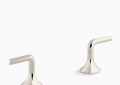 Kohler K-27010-4-SN Occasion(TM) Lever Bathroom Sink Faucet Handles - Vibrant Polished Nickel