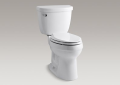 Kohler® 3609-0 2-Piece Toilet, Cimarron® Comfort Height®, Elongated Bowl, 16-1/2 in H Rim, 12 in Rough-In, 1.28 gpf, White