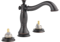 DELTA® 3597LF-RBMPU-LHP Cassidy™ Widespread Lavatory Faucet, Commercial, 1.2 gpm Flow Rate, 4-5/16 in H Spout, 6 to 16 in Center, Brilliance® Venetian Bronze, Pop-Up Drain, Import