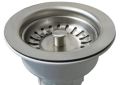 Native Trails DR320-BN Basket Strainer, 3-1/2 in Nominal, 2-1/2 in OAL, Metal, Brushed Nickel, Import