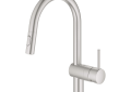 GROHE 31359DC2 31359_2 Minta® Pull-Down Kitchen Faucet With Touch Technology, 1.75 gpm Flow Rate, Supersteel, 1 Handle, 1 Faucet Hole, Residential